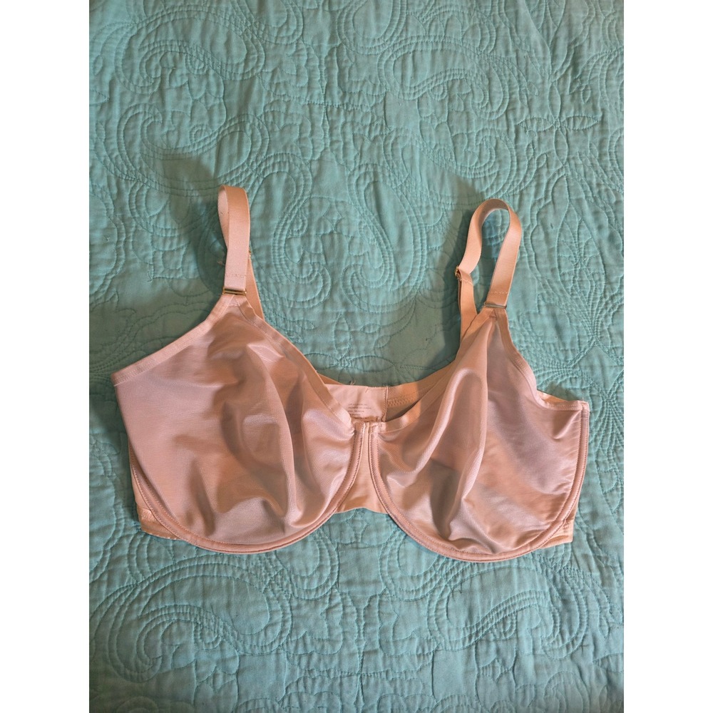 Soma Unbelievable Minimizer Bra 40G Beige Nude Underwire Unlined Mesh 122381
